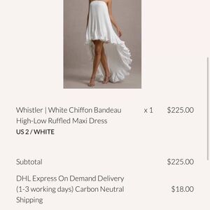 Club London Elegant White High-Low Dress